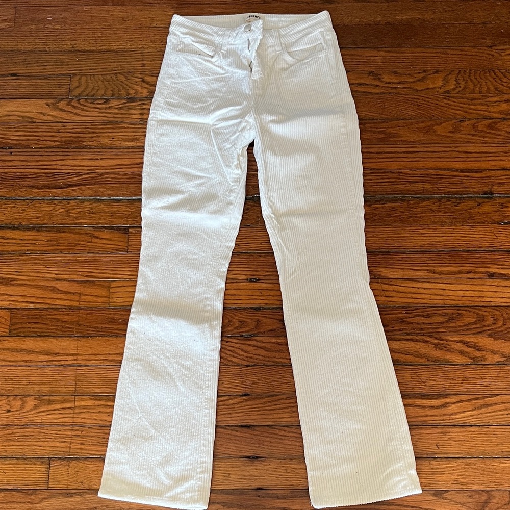 L’Agence White Corduroy Jeans